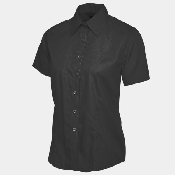 Ladies Poplin Half Sleeve Shirt Thumbnail